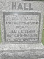 Hall, George D., Lillie E. (Clark), Louisa R. (Burchell)